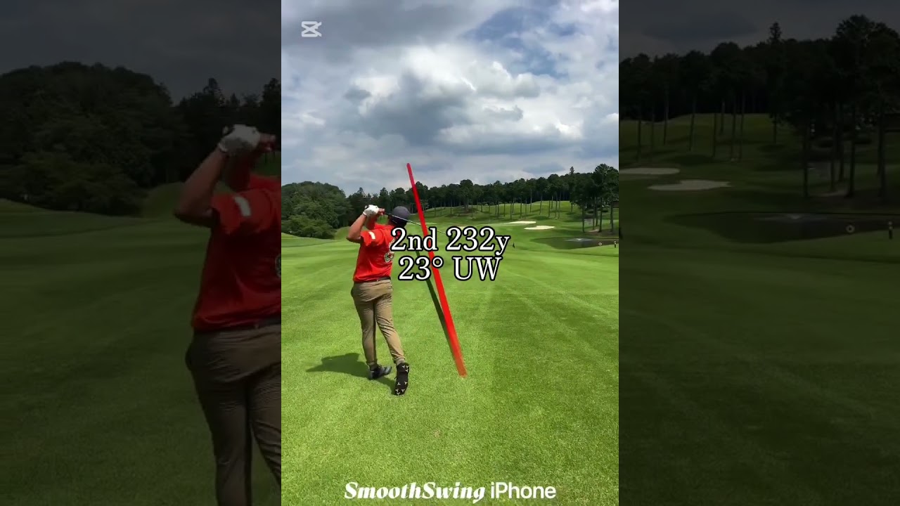 プロゴルファーの1ホール全ショット映像#ゴルフ #golf #ドライバー #アイアン #山本太郎