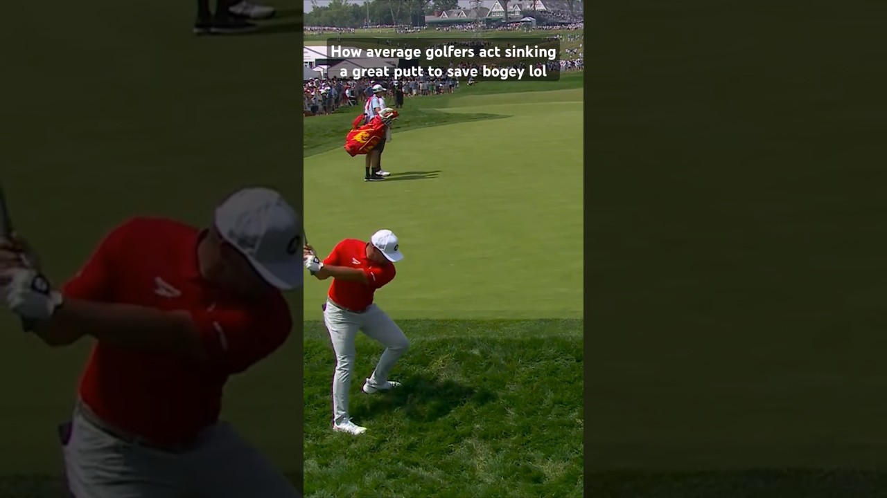 Bryson Dechambeau saves bogey on 12 at 2025 US open #shorts #golf #pga