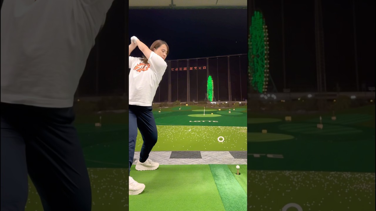 【飛距離が伸びるスイングのコツ】最長飛距離342ヤード！大和田紗羅の飛ばしのコツは〇〇！？　飛距離アップ　ヘッドスピード　ゴルフレッスン　　#short #shorts #shortsvideo
