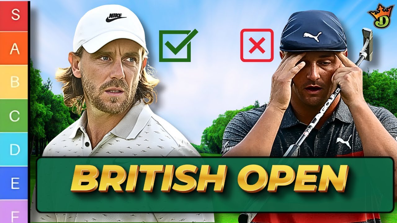 The Open Championship Golf: 2025 Rankings, Tiers, DFS, Gambling, PGA, LIV