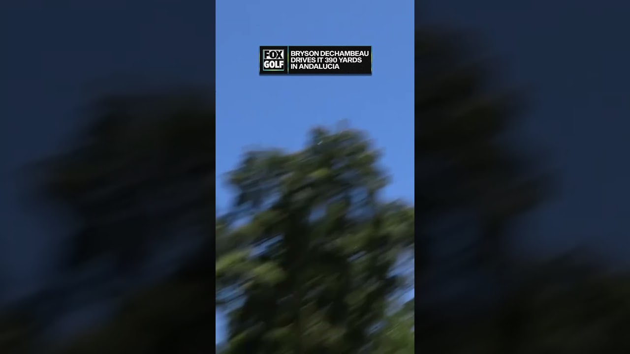 BRYSON DECHAMBEAU CRUSHES 390-YARD DRIVE 😲 #golf #livgolf #golfer #golfswing #dechambeau