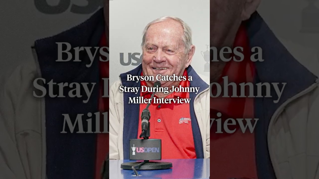 Bryson caught a stray during Johnny Miller’s press conference. Wait for Jack Nicklaus’ reaction. 😂