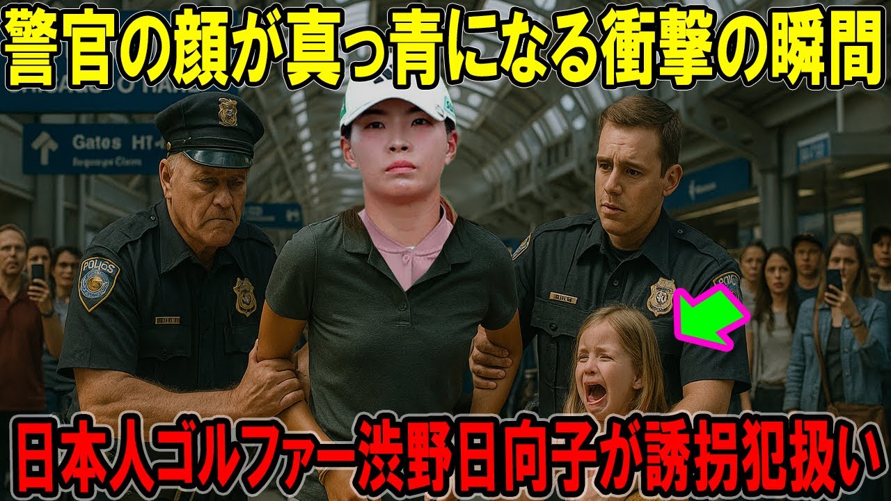 日本人ゴルファー渋野日向子が誘拐犯扱い！？警官の顔が真っ青になる衝撃の瞬間