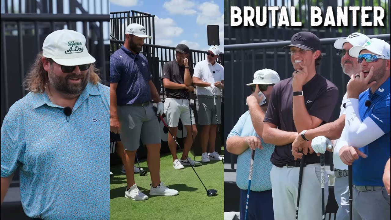 トップレベル 1st ティー トラッシュトーク：ラーム、フィル、ブライソン、グラント・ホルバート