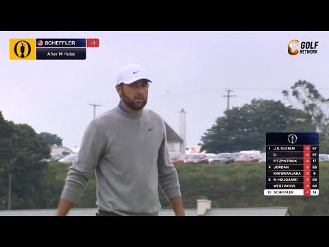 【全英OP25】世界ランク1位のスコッティ・シェフラーは後半16番、17番で連続バーディなど6位発進