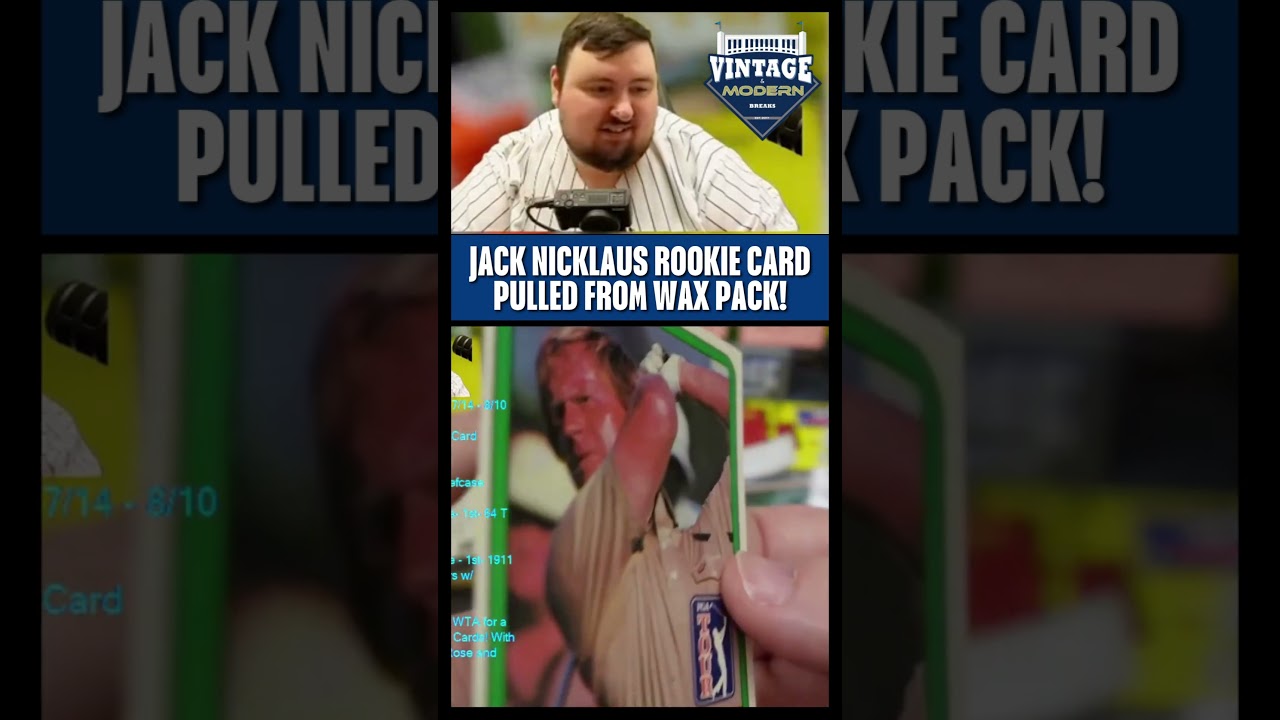 ジャック・ニクラウスのルーキーカード！ワックスパックから登場！#jacknicklaus #golf #sportscards
