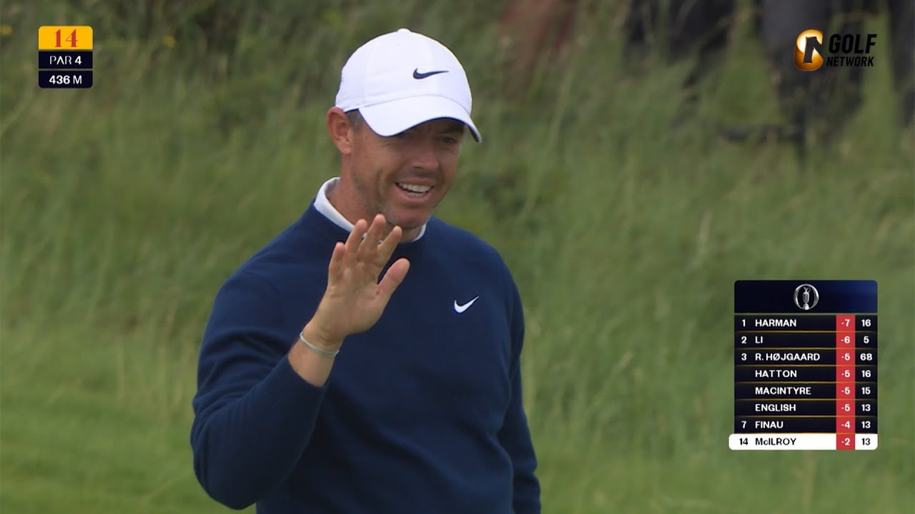 【全英OP25】ローリー・マキロイ「69」、地元ファンの大声援を力に12位浮上