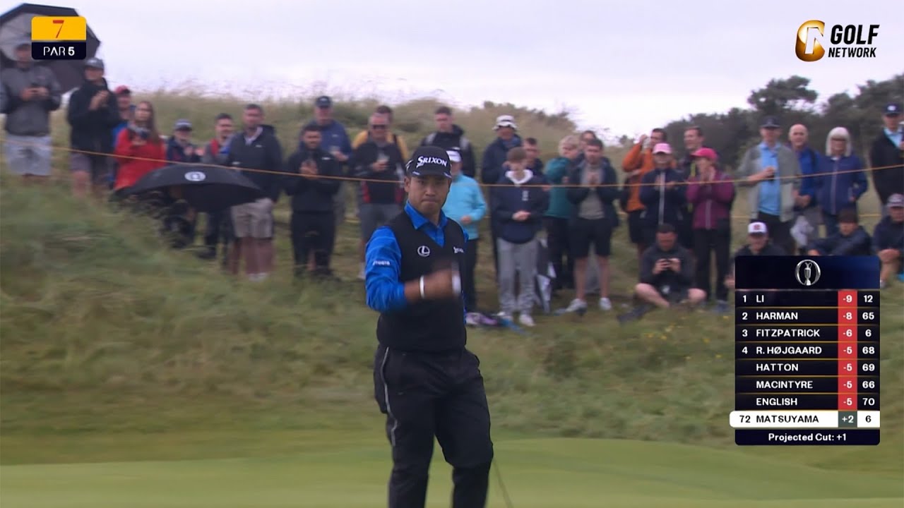 【全英OP25】バーディで大歓声を浴びる地元のマキロイにDJのワンバン旗包みショット！松山英樹、星野陸也らも躍動した2日目好プレー集