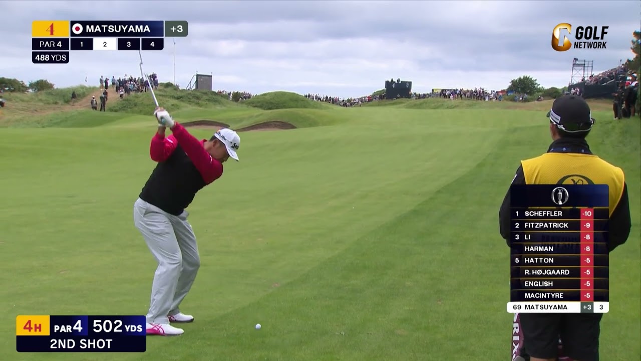 【全英OP25】松山英樹は34位に浮上　4番パー4ではセカンドを約30cmにつけてバーディ