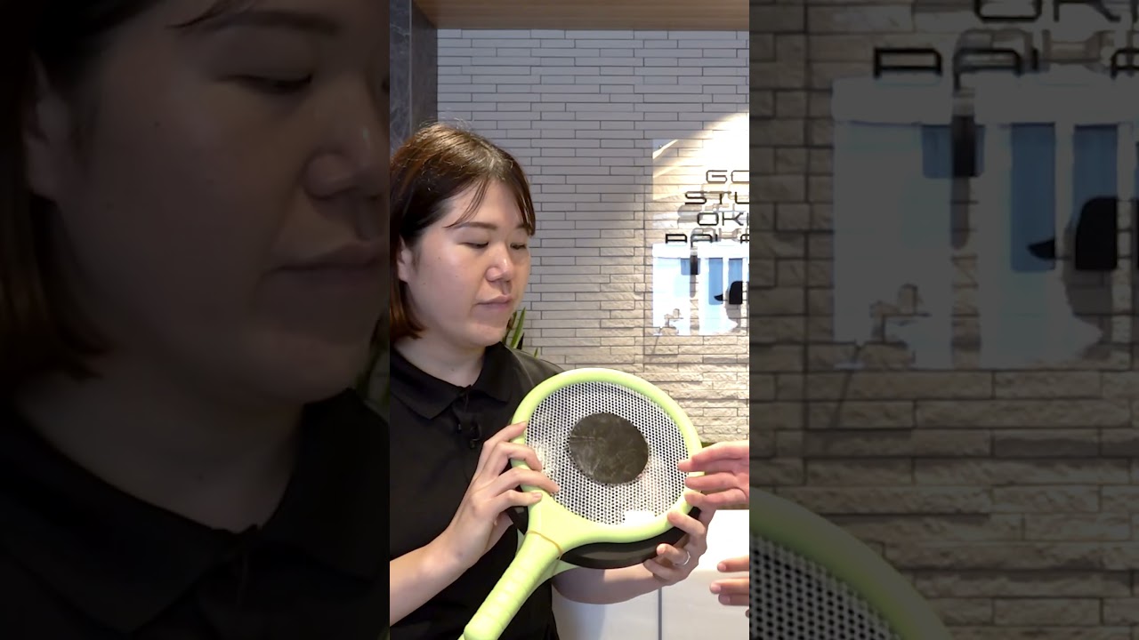 Ray TYPE R PLUS DRIVER の一番の特徴は！曲がらない！ラケットをドライバーの特徴をフェースに見立て実験！　 　#ゴルフ　#ドライバー 　#ロマロ