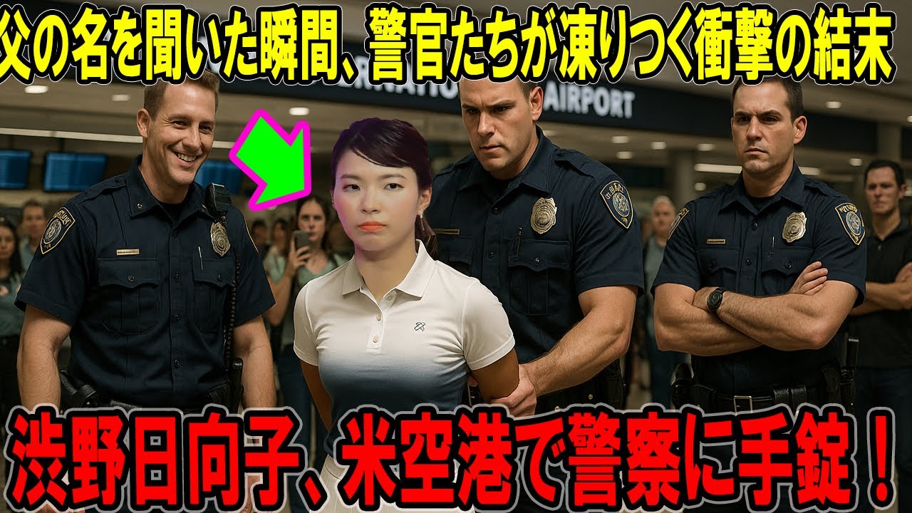 渋野日向子、米空港で警察に手錠！父の名を聞いた瞬間、警官たちが凍りつく衝撃の結末