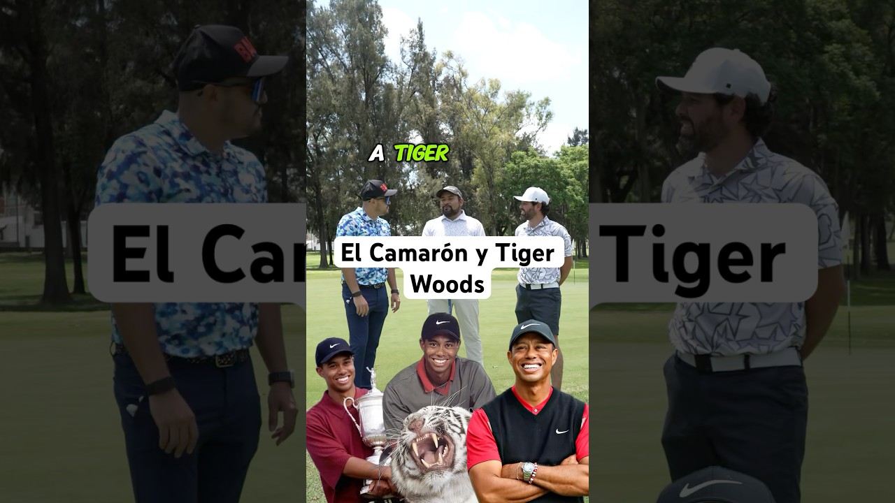 Pegando lo mismo que Tiger Woods!! El Camarón nos platica🔥👏 #golf #tigerwoods #elcamaron