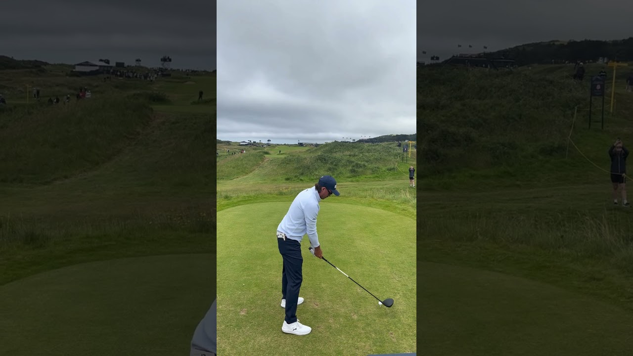 Rickie Fowler in practice mode at the Open from Royal Portrush #rickiefowler #golf #cobra