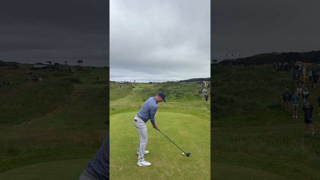 The iconic swing of Justin Rose at the Open from Royal Portrush #justinrose #britishopen