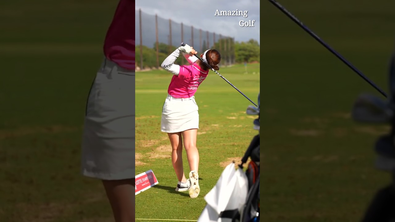 매일 이 스윙 보면서 이미지트레이닝 해요. Instagram@lpga_japan
