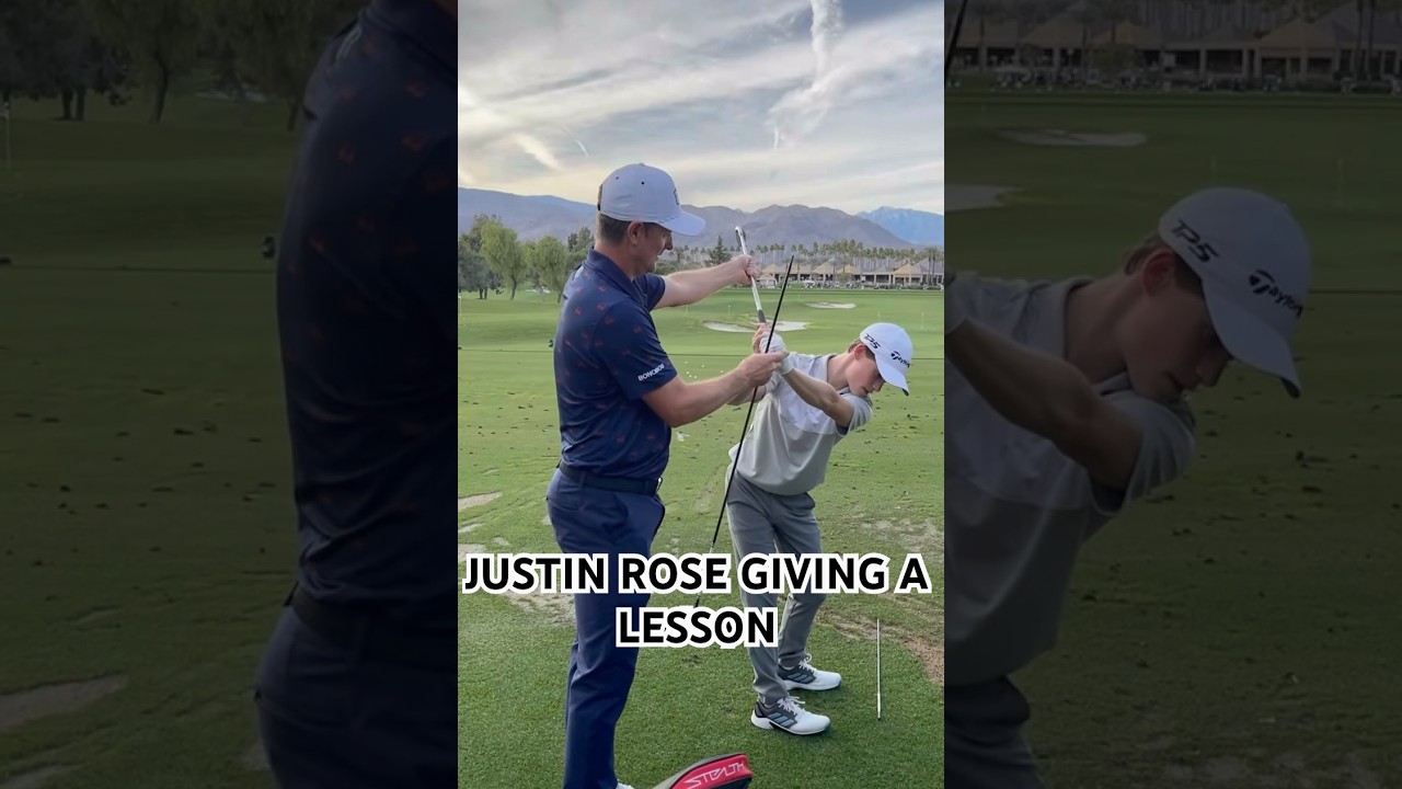 JUSTIN ROSE GIVING A LESSON