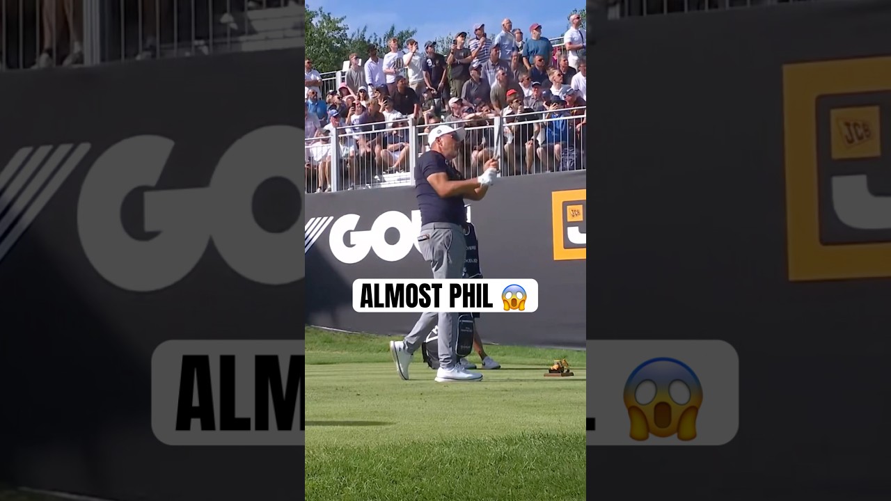 ALMOST FROM PHIL 😱 #golf #LIVGolf