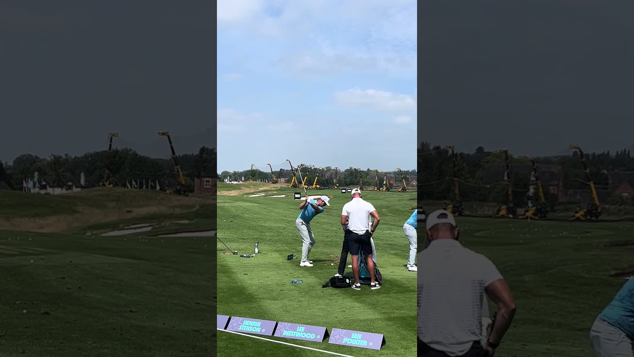 Former Open Champion, Henrik Stenson #golfswing at the LIV Golf event from JCB England! #golf