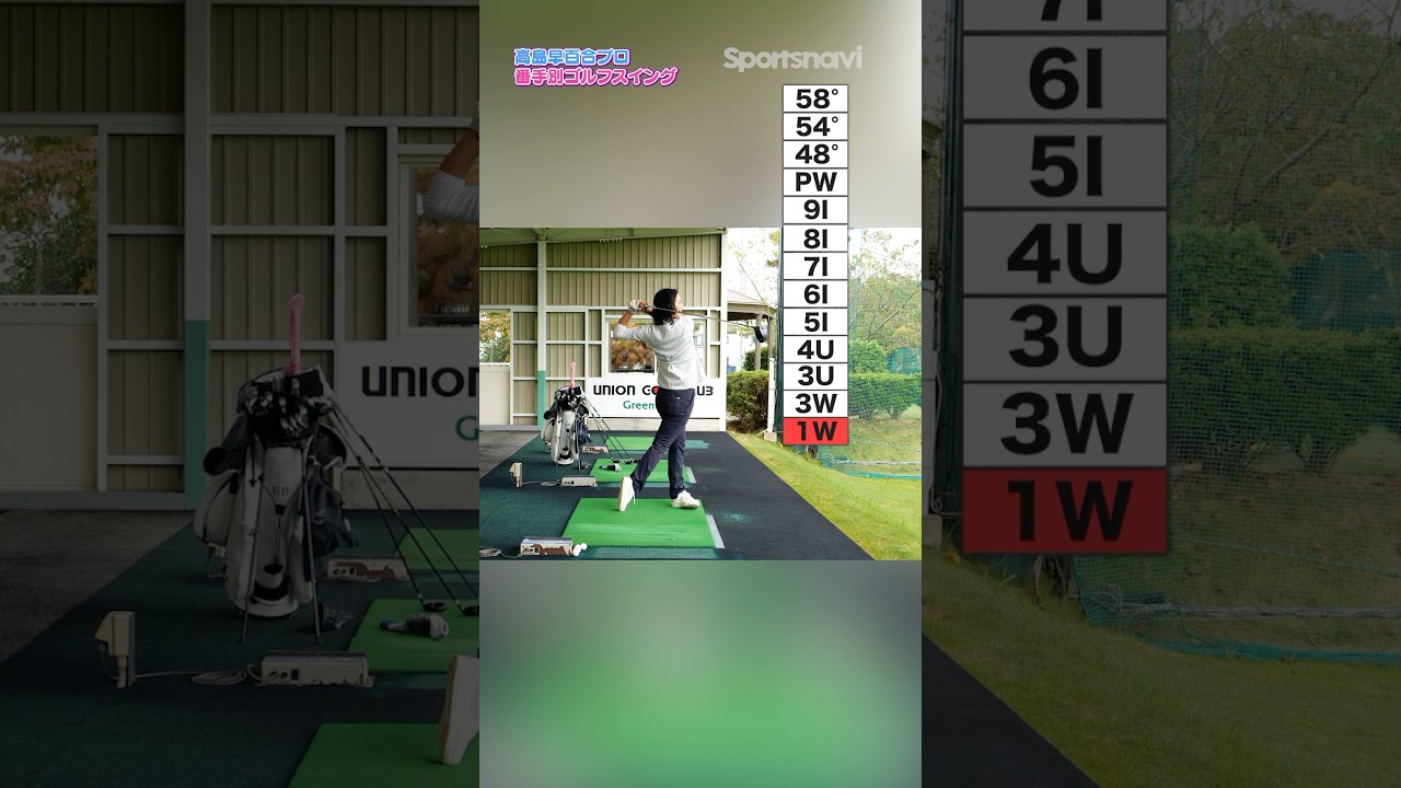 【高島早百合プロ】ドライバーからウェッジまで、プロのスイング全部見せます！ #ゴルフ #高島早百合 #ゴルフスイング  #プロゴルファー