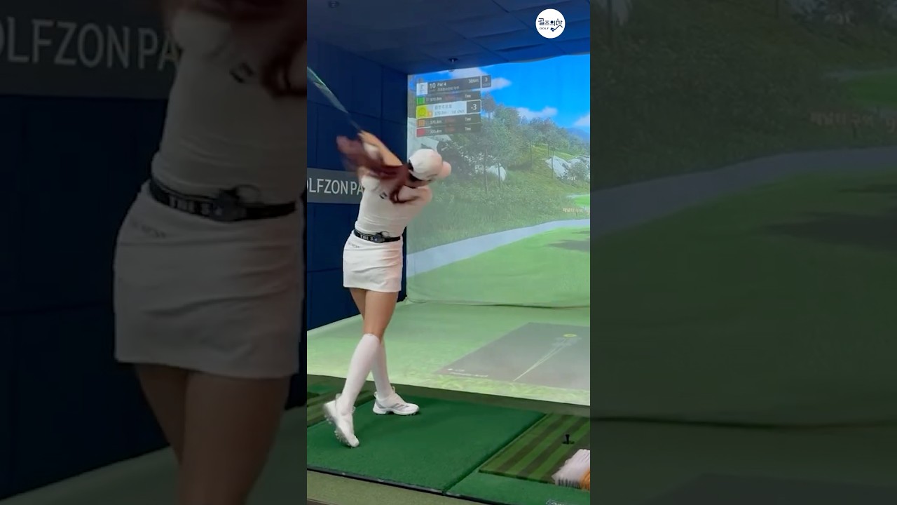파워 탑재한 올화이트 여신샷 🔥🤍 | KLPGA 유현주(Hyunju Yoo) #응원릴레이2025 #유현주2025