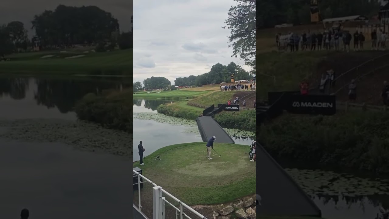 Brooks Koepka on the 1st Tee at LIV Golf UK