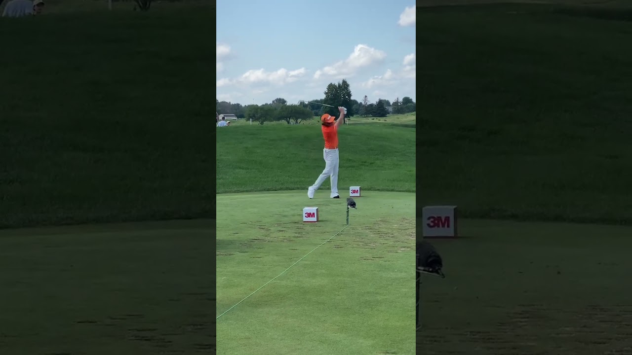 Rickie Fowler tee shot on 8 @ 3M Open Sunday #3mopen #golf #rickiefowler #pga #pgatour