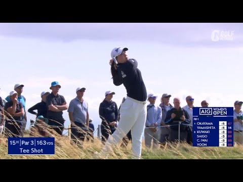 【AIG女子25】竹田麗央、出だし1番でチップインバーディを決めるなど5アンダー首位発進