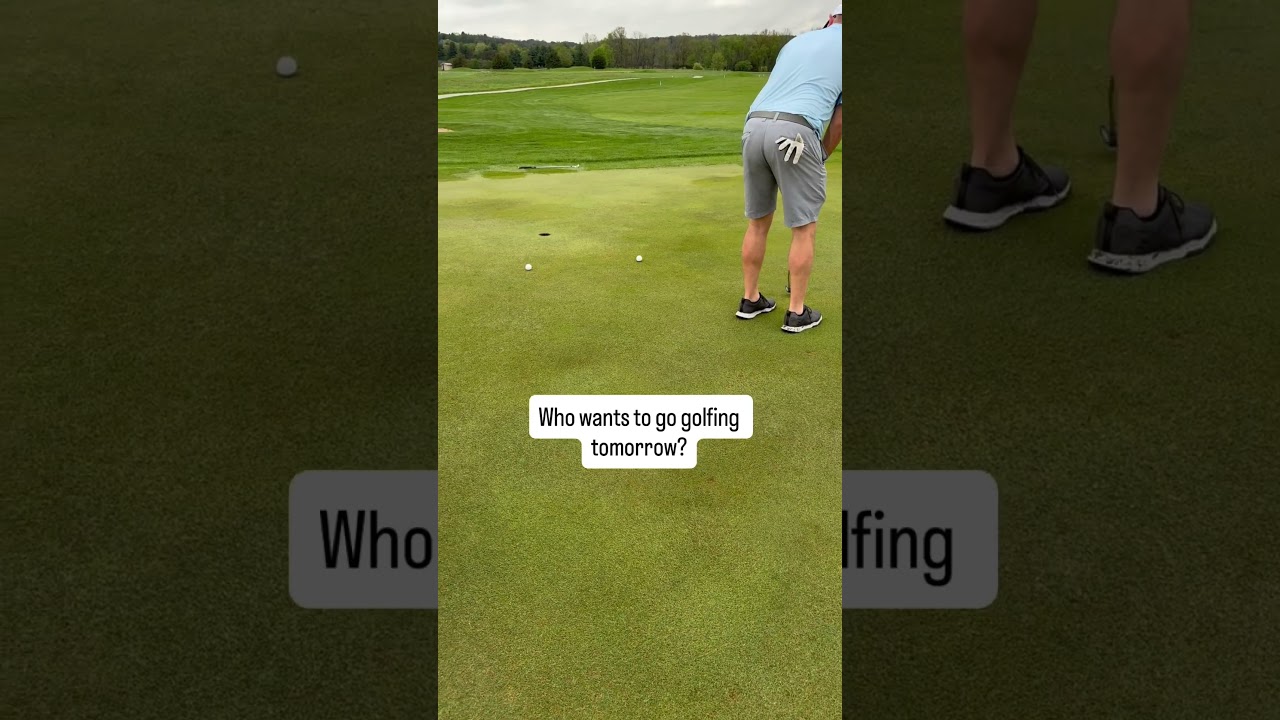 ⛳️ Golf Tomorrow? 🙋‍♂️ #shorts