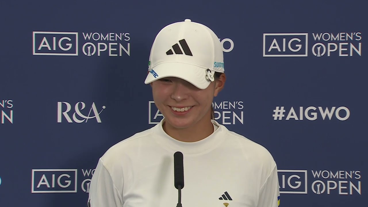 「渋野日向子インタビュー『リンクス特有の難しさをどう攻略？』｜全英女子ゴルフ」