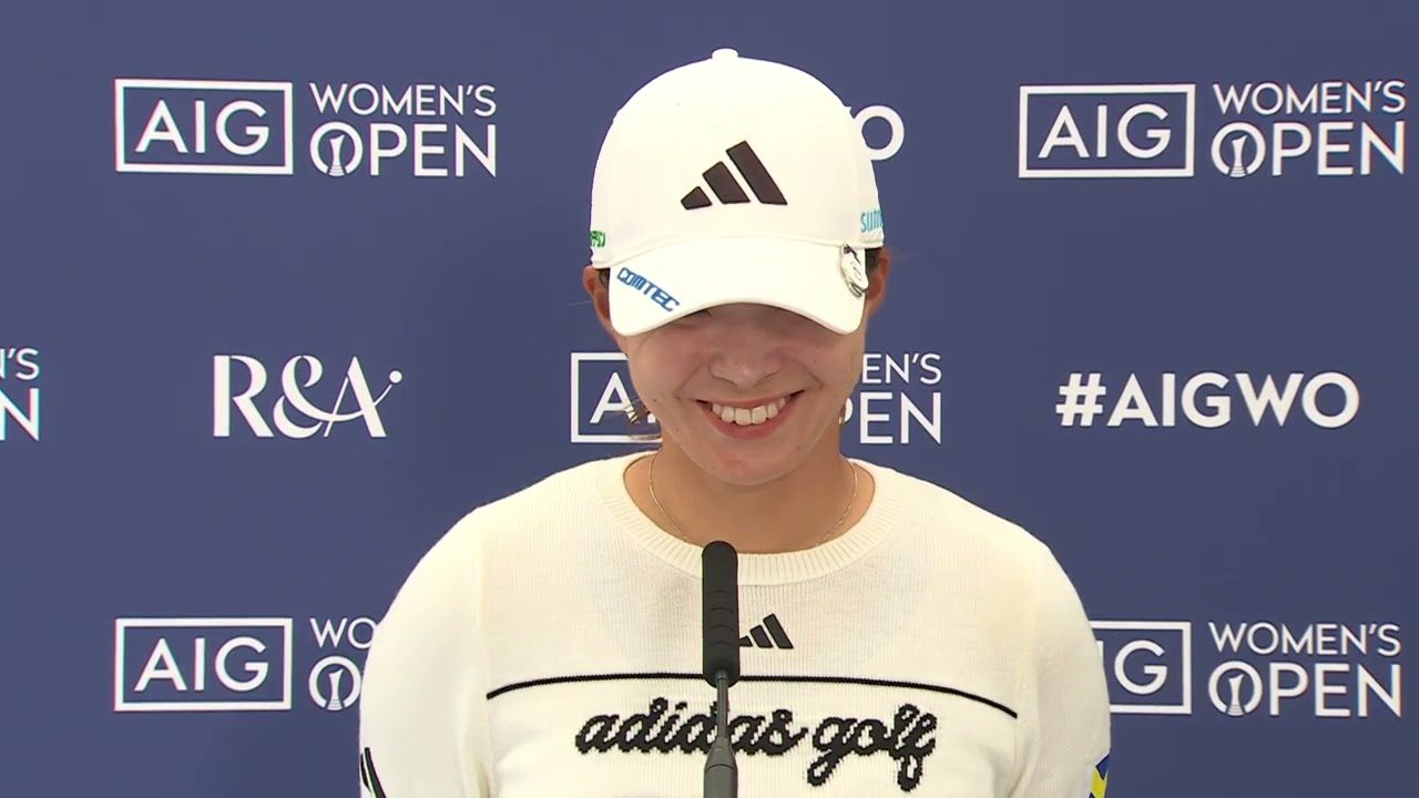 渋野日向子、全英女子オープン2日目を終えて語る「我慢のゴルフでした」｜AIG Women's Open 2025