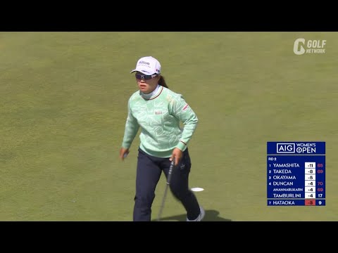 【AIG女子25】畑岡奈紗が「68」で10位浮上　8番ではスネークラインを読み切りバーディ