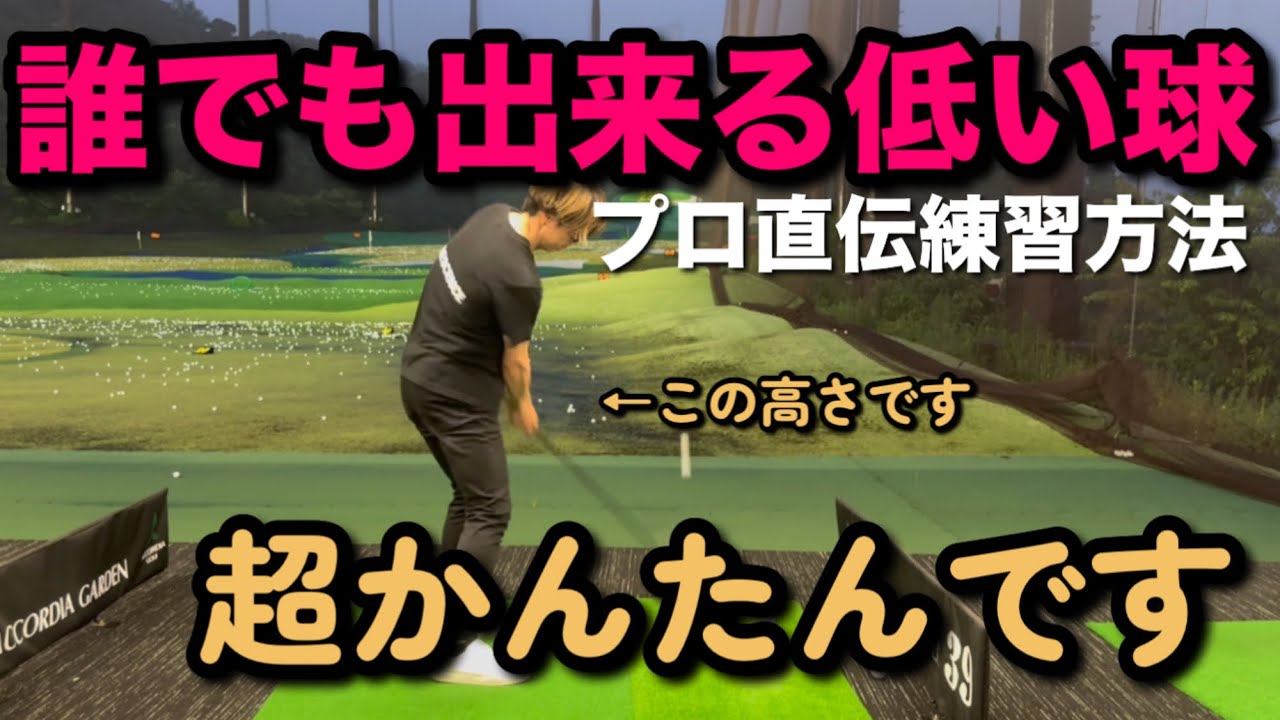 矢野東プロのキャディのプロに超簡単な低い球の打ち方教えてもらいました！実践向き