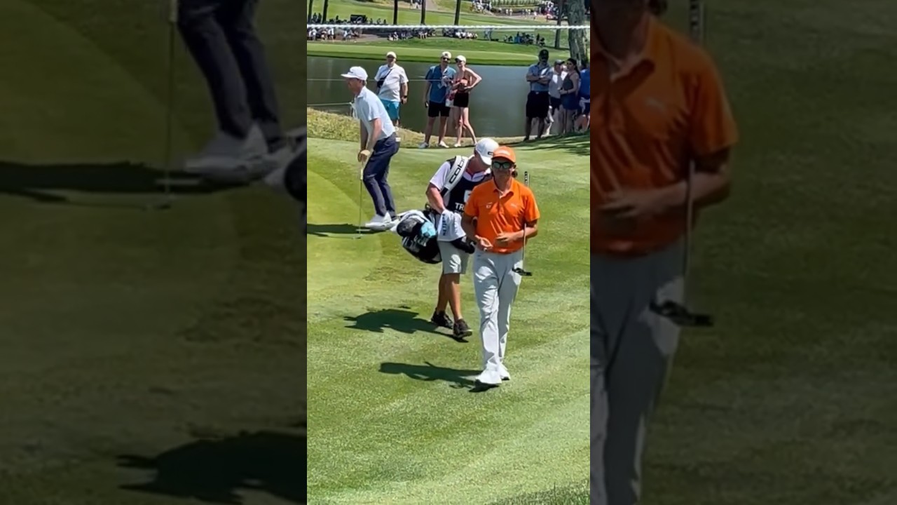 Rickie Fowler deals with being heckled #shorts #golf #pga