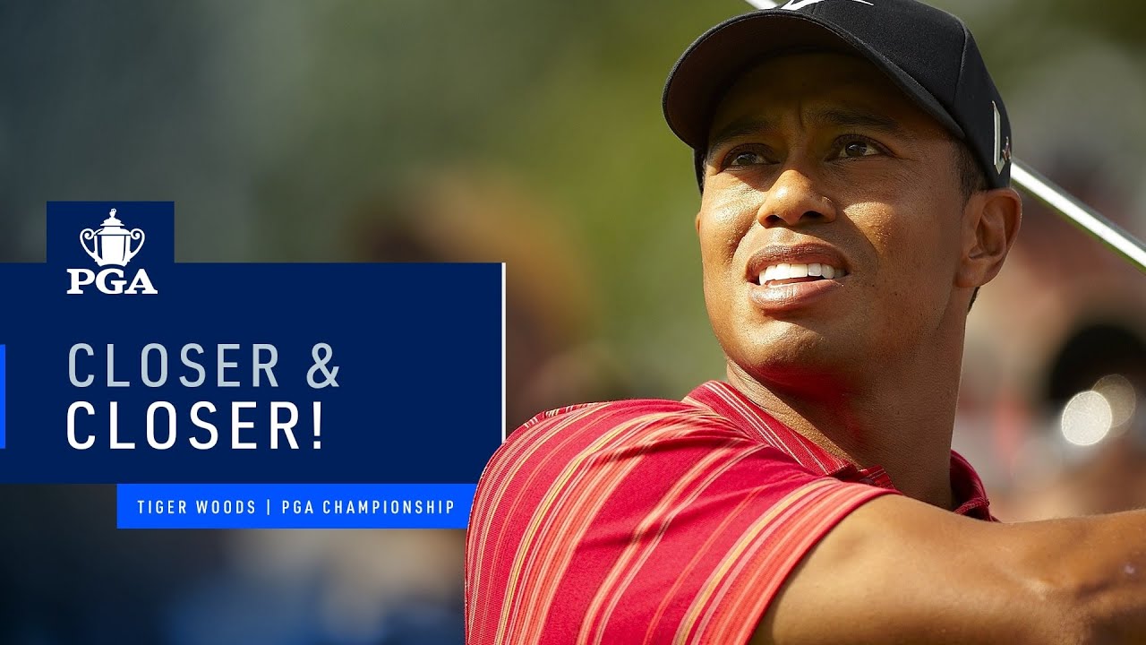 Tiger Woods Shots That Get Progressively Closer | PGA Championship
