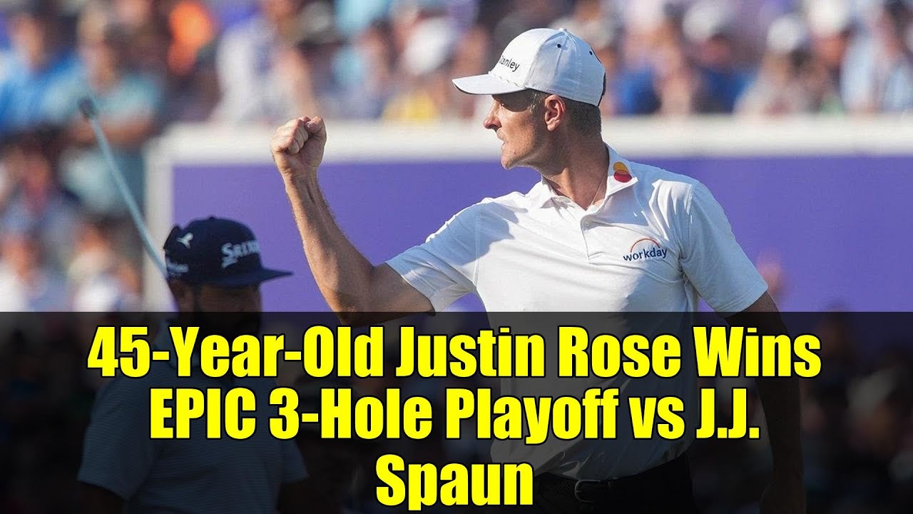 45歳のジャスティン・ローズがJ.J.スパウンとの壮大な3ホールプレーオフで優勝 | フェデックス・セントジュード選手権