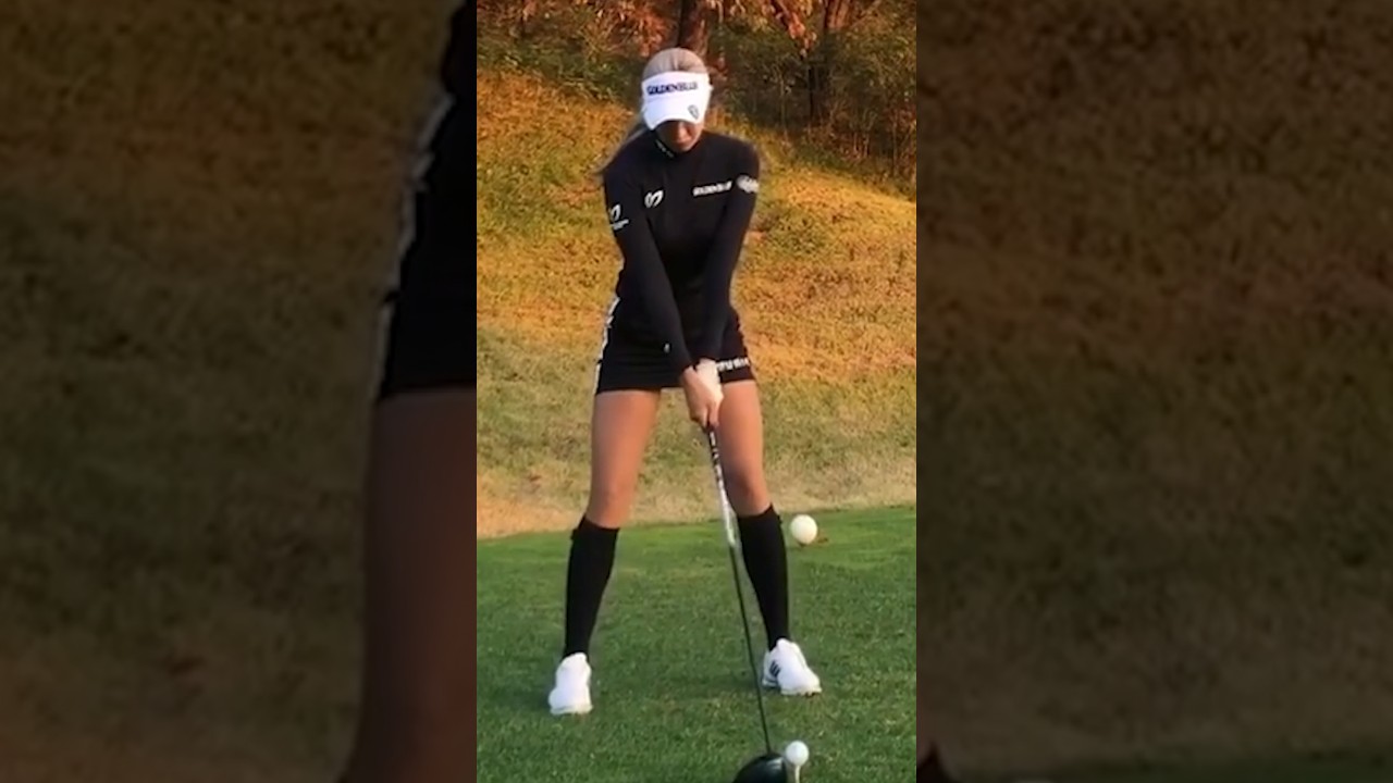 엄청난 피지컬을 뽐내는 KLPGA 미녀골퍼 유현주프로 티샷 스윙 #KLPGA#미녀#Beauty#골퍼#golfshorts#골프쇼츠#golf#골프#swing#스윙_여행사랑TV