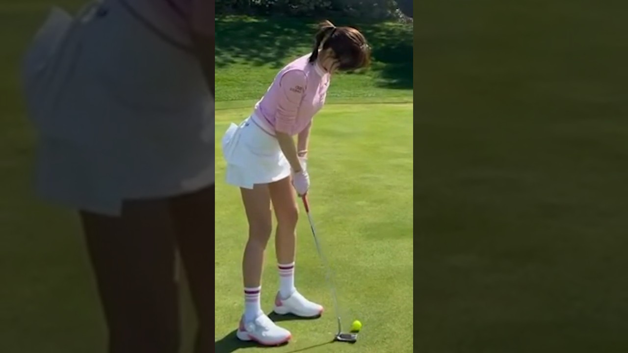 퍼터는 무조건 헤드 고정입니다.안신애프로_줌인스포츠TV #한국#대한민국#여자#프로#선수#KLPGA#미녀#미인#골퍼#골프#드라이버#슬로우모션#티샷#스윙#레슨