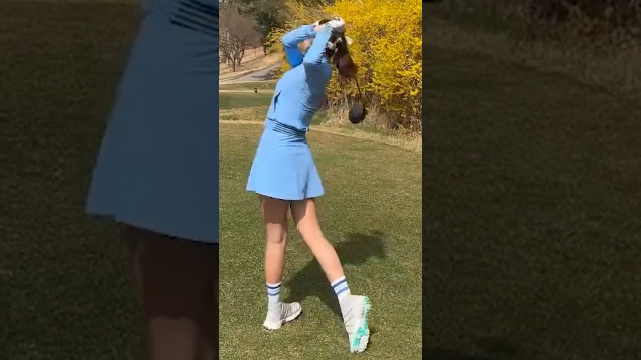 개나리랑 너무 잘 어울리는 봄꽃골퍼 몸짱얼짱 안신애프로_줌인스포츠TV #한국#대한민국#여자#프로#선수#KLPGA#미녀#미인#골퍼#골프#드라이버#슬로우모션#티샷#스윙#레슨