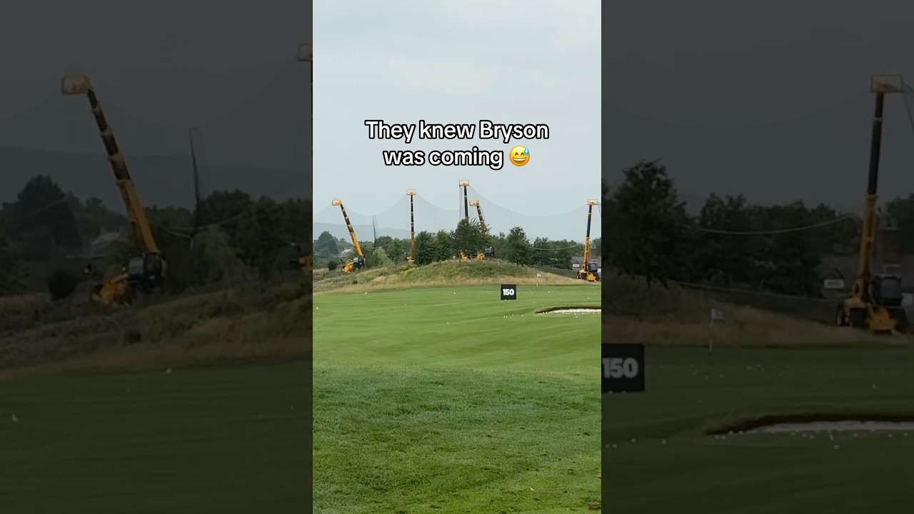 Bryson driving range problems 😅💪 #golf #LIVGolf #brysondechambeau