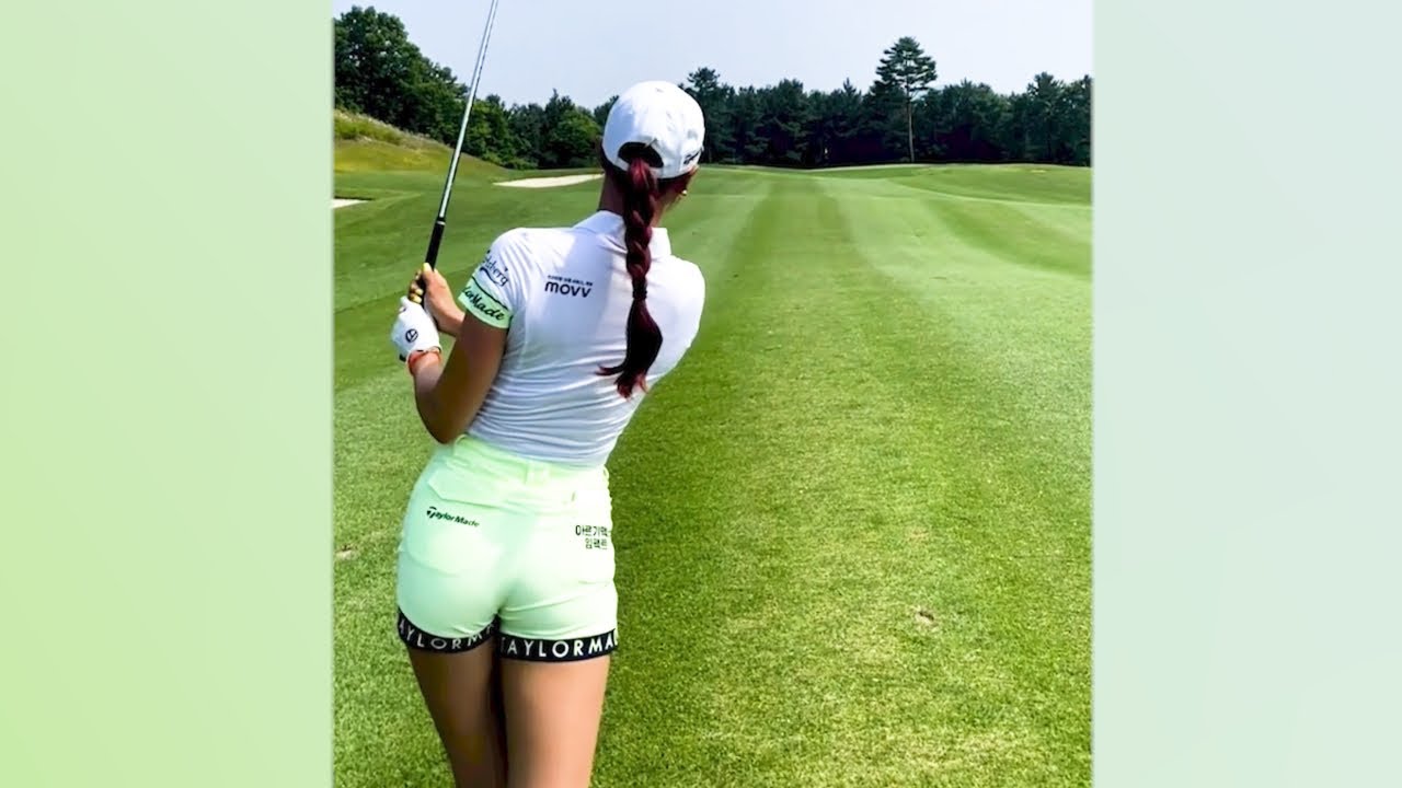 명품 스윙아크! 보기만해도 장타 능력 올라갈것 같은 KLPGA 유현주 프로의 골프스윙!