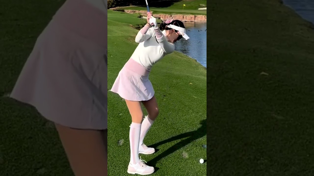 안신애프로 숏아이언 펀치샷 영상_줌인스포츠TV #한국#대한민국#여자#프로#선수#KLPGA#미녀#미인#골퍼#골프#드라이버#슬로우모션#티샷#스윙#레슨