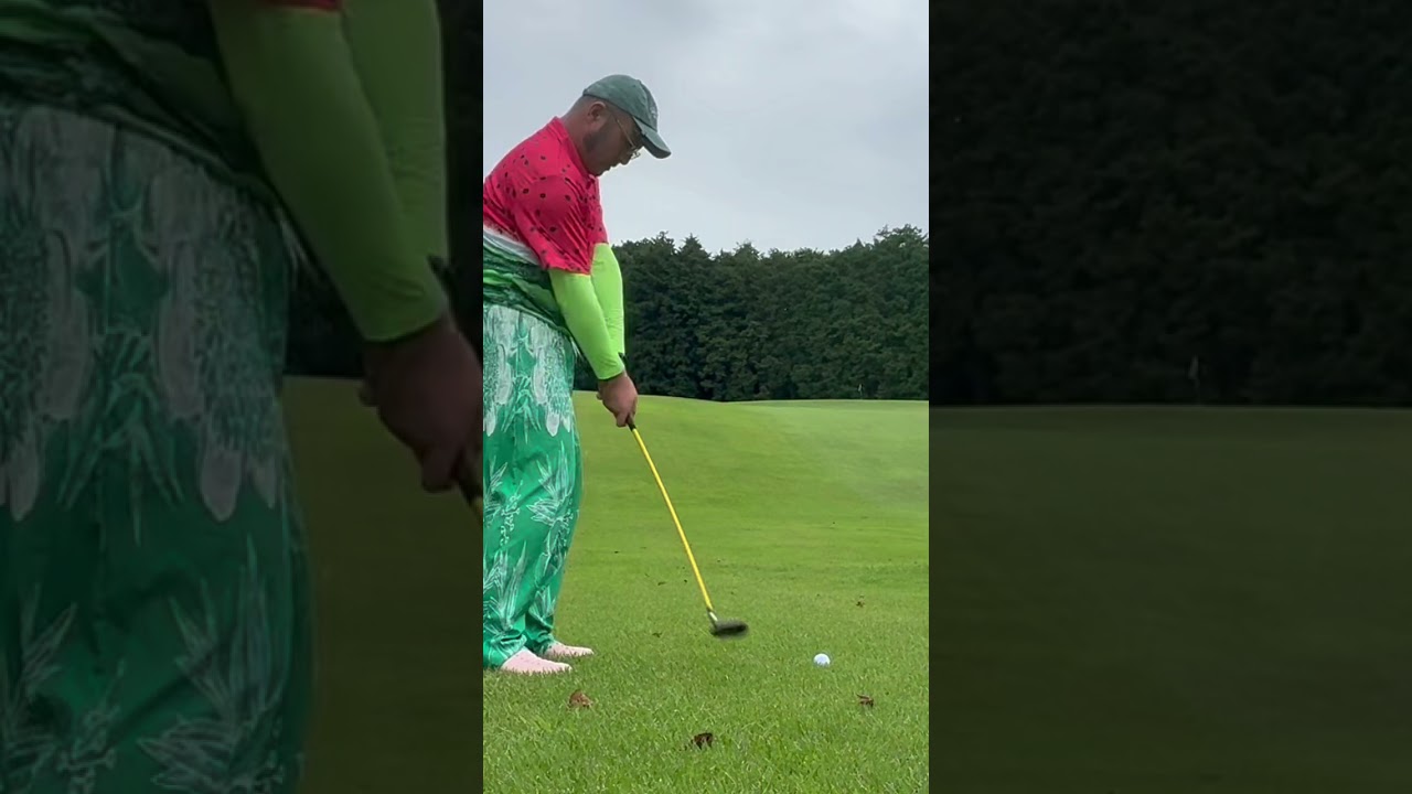 手打ちのおっさん⛳️アイアンレスゴルフ✨ #ゴルフ #golf #パーシモンhage #ゴルフスイング #手打ちスイング