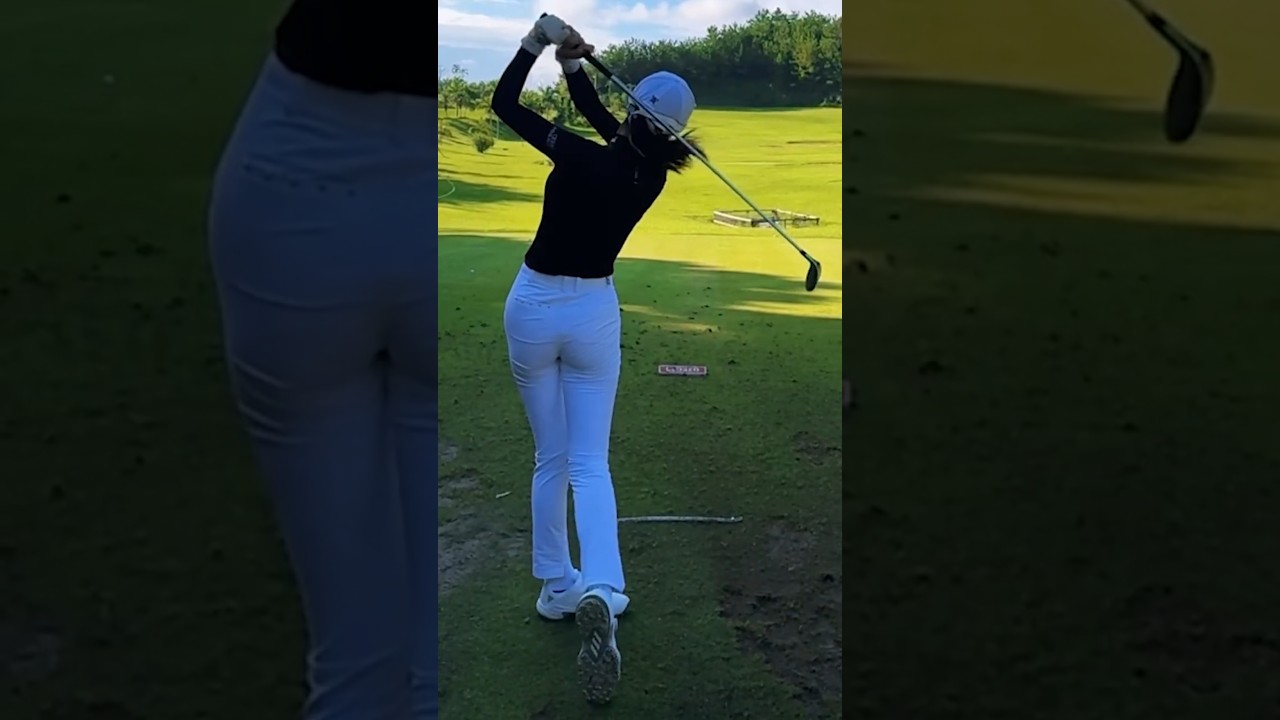 골프웨어 바지 핏이 너무 멋진 안신애프로_줌인스포츠TV #한국#대한민국#여자#프로#선수#KLPGA#미녀#미인#골퍼#골프#드라이버#슬로우모션#티샷#스윙#레슨