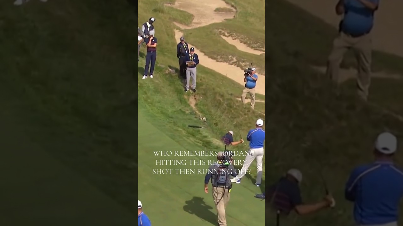 ジョーダン・スピースの驚異的なチップショット。#ショートパンツ #ゴルフ #pga