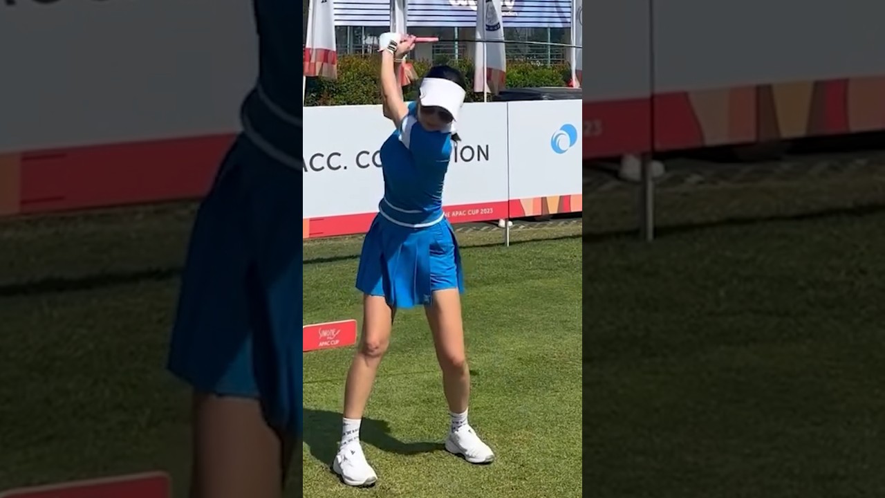 스윙이 아름답다.멋지다.안신애프로_줌인스포츠TV #한국#대한민국#여자#프로#선수#KLPGA#미녀#미인#골퍼#골프#드라이버#슬로우모션#티샷#스윙#레슨