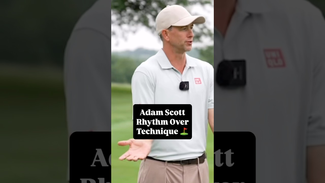 Why Adam Scott Focuses on Rhythm, Not Mechanics ⛳️ | #adamscott #golf #golfswing #golftips #golfing