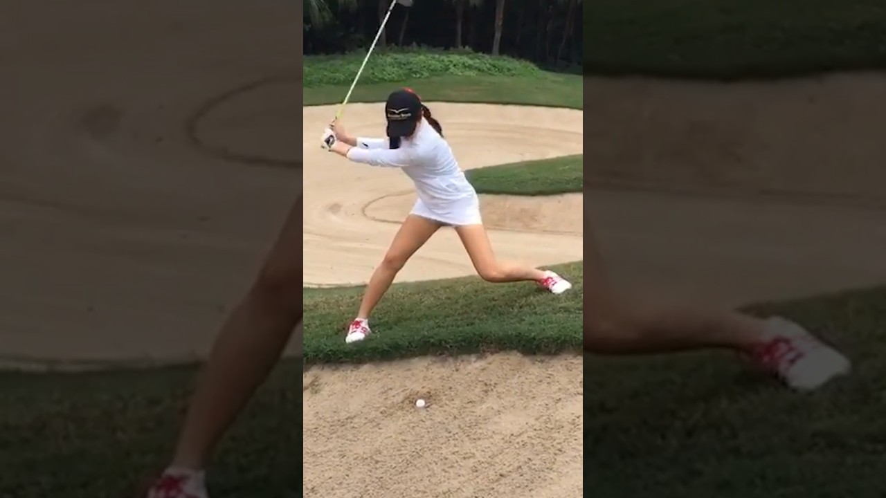 투어프로에게도 어려운 벙커샷 탈출.안신애프로는?_줌인스포츠TV #한국#대한민국#여자#프로#선수#KLPGA#미녀#미인#골퍼#골프#드라이버#슬로우모션#티샷#스윙#레슨