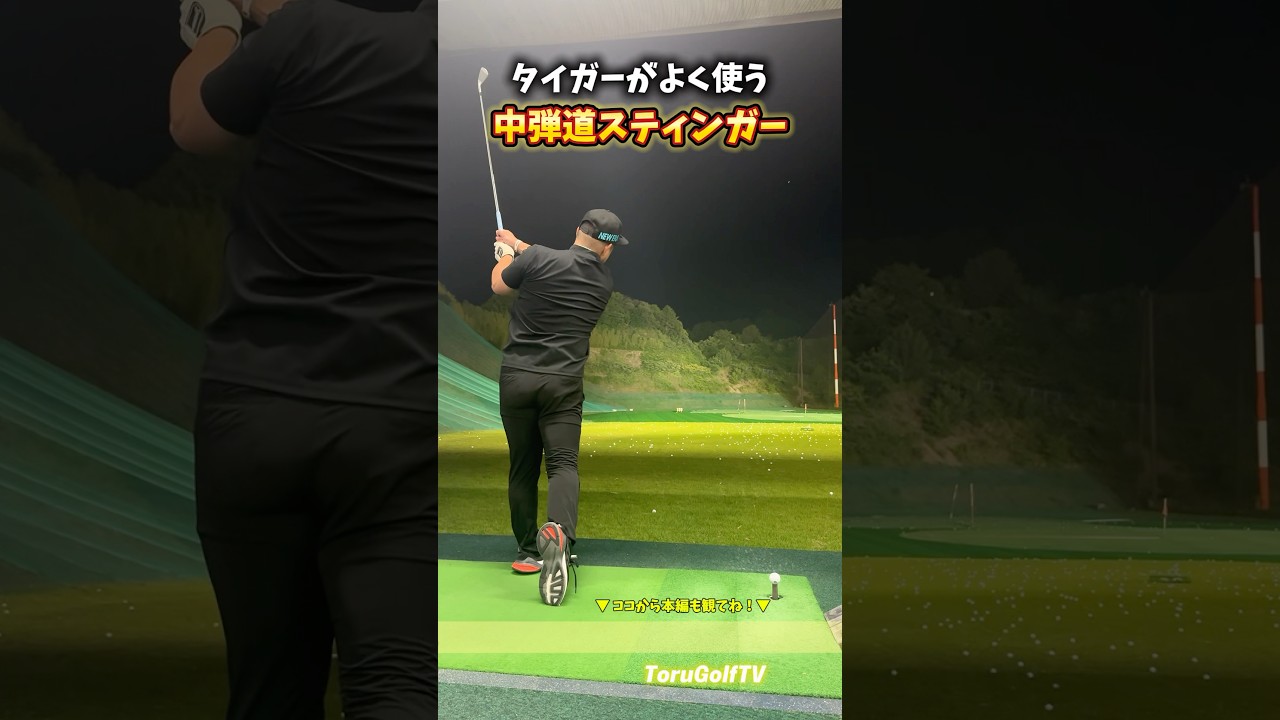 タイガー・ウッズがよく使う中弾道スティンガーショット［㊗️60万回再生突破 再投稿］