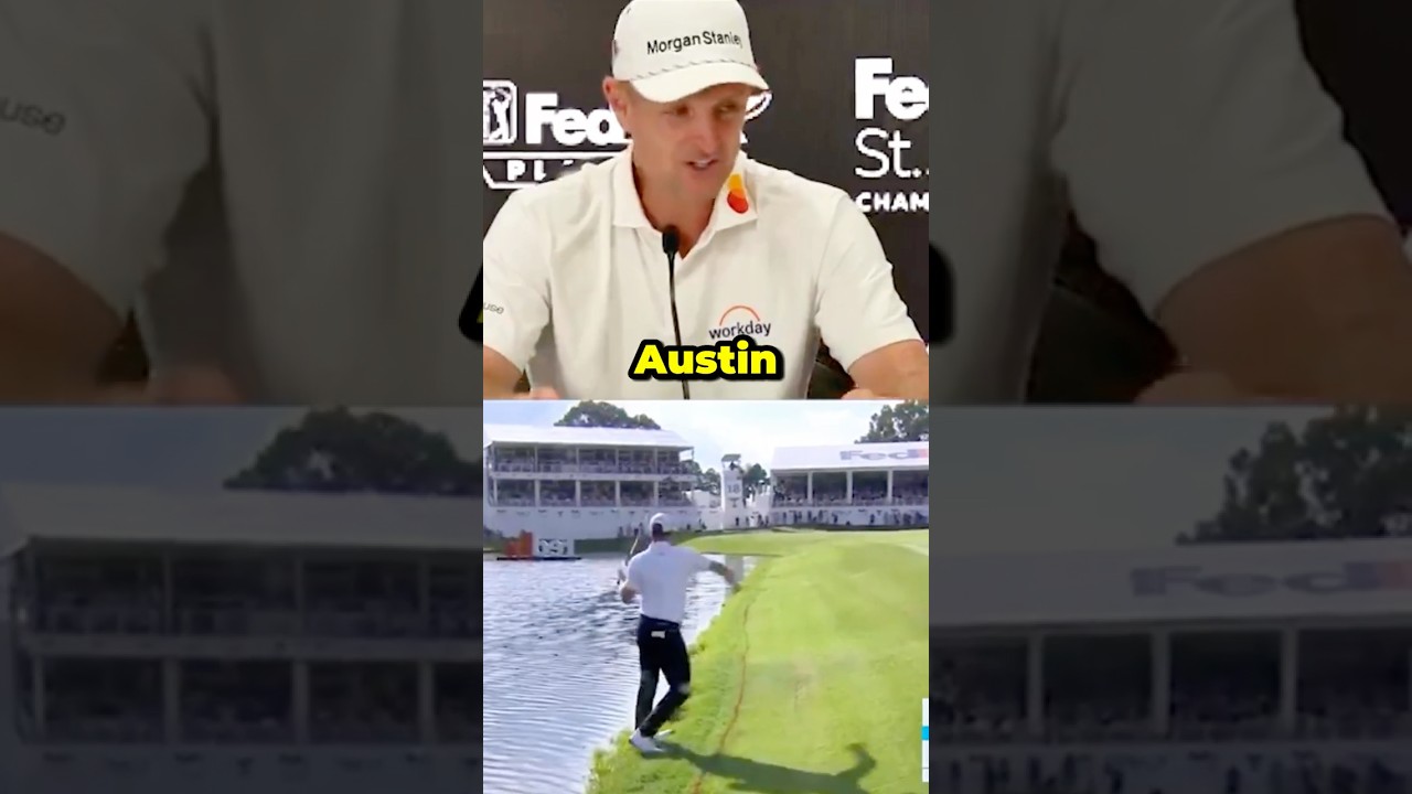 Justin Rose’s HILARIOUS Near-Swim to Save His Shot! 💦⛳️