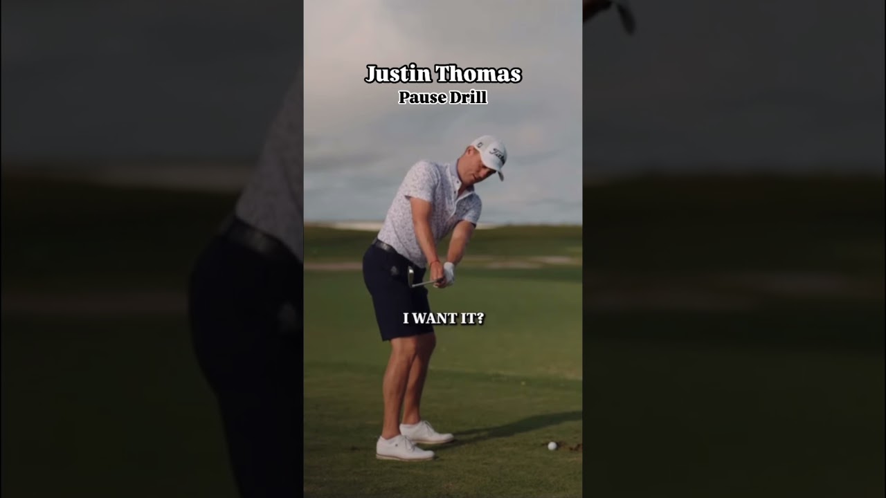 Justin Thomas Golf Drill | Pause Drill | #golf #golfer #golfswing #golfshorts #golfdrills #golfcoach
